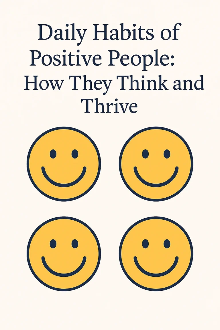 Daily Habits of Positive People: How They Think and Thrive