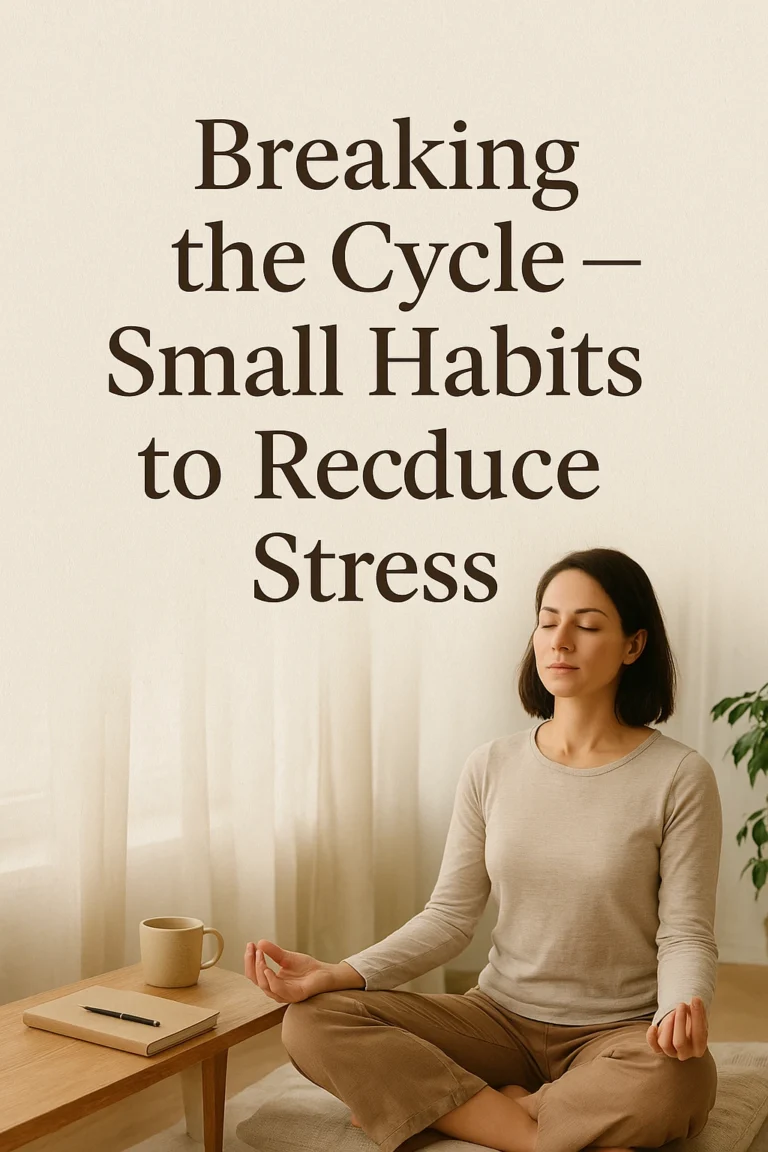 “Small habits to reduce stress”