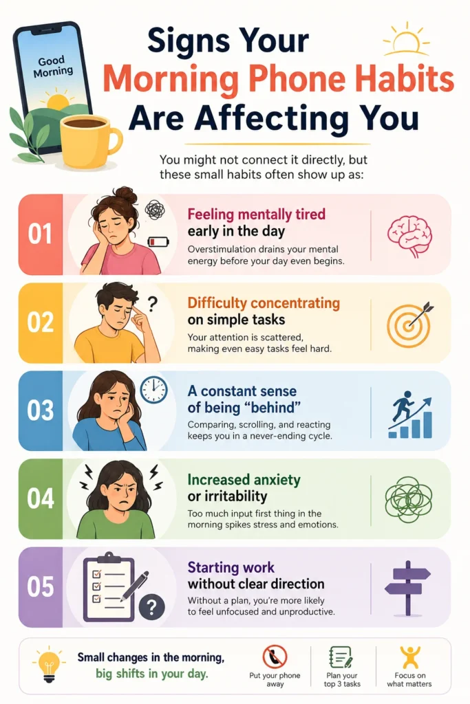 Morning phone habits destroying focus and productivity